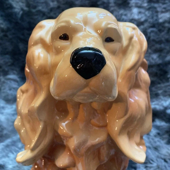 Large 10" tall realistic ceramic Spaniel dog statue/ figurine - Picture 14 of 16